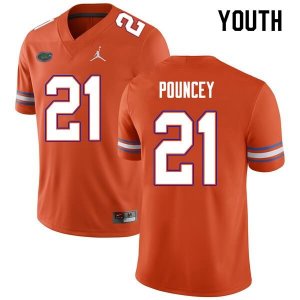 Youth Florida Gators #21 Ethan Pouncey NCAA Nike Orange Authentic Stitched College Football Jersey VMX5362BF